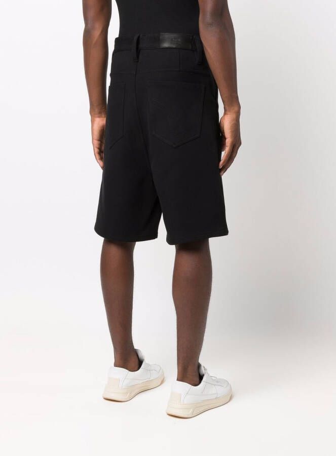 AMI Paris Denim shorts met wijde pijpen Zwart