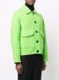 AMI Paris Fleece shirtjack Groen - Thumbnail 3