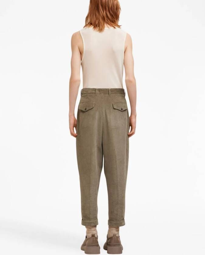 AMI Paris Geplooide broek Bruin