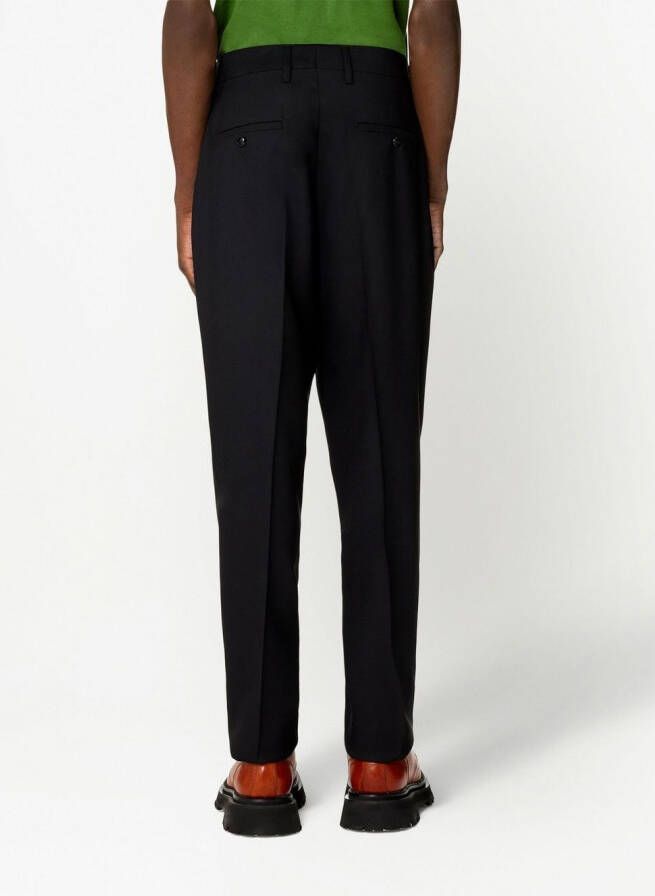 AMI Paris Geplooide pantalon Zwart