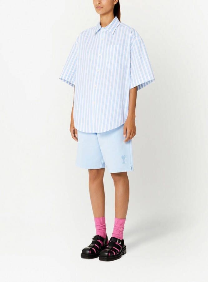AMI Paris Gestreept shirt Blauw