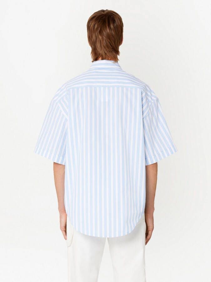 AMI Paris Gestreept shirt Blauw