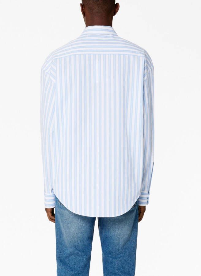 AMI Paris Gestreept shirt Blauw