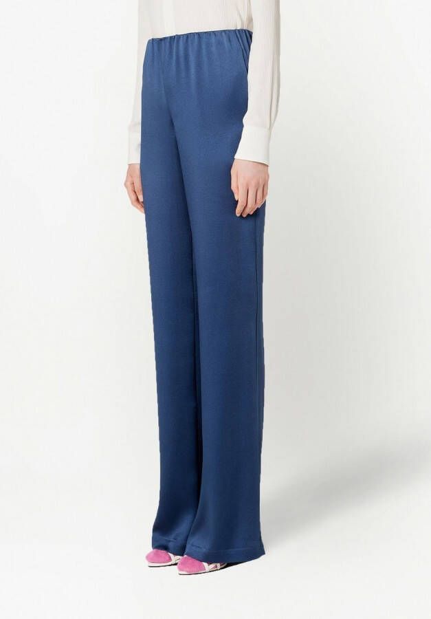 AMI Paris High waist broek Blauw