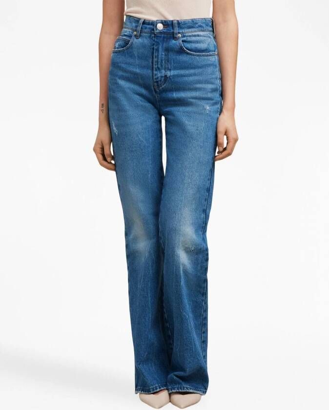 AMI Paris High waist jeans Blauw