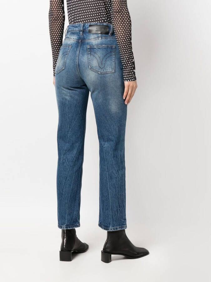 AMI Paris High waist jeans Blauw