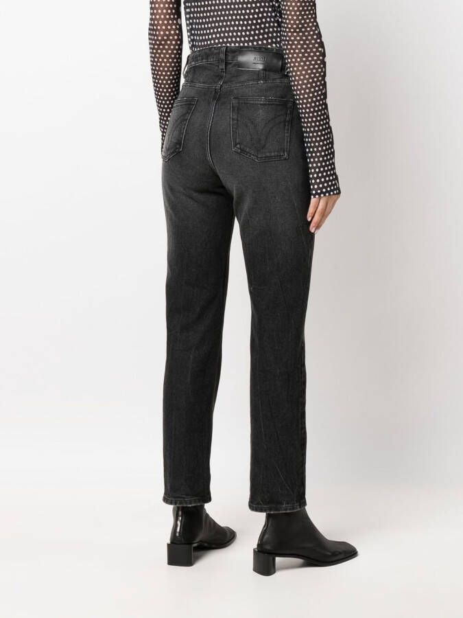 AMI Paris High waist jeans Zwart