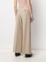 AMI Paris High waist palazzo broek Beige - Thumbnail 4