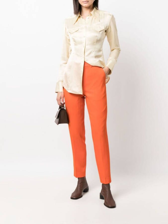 AMI Paris High waist pantalon Oranje