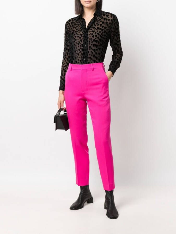 AMI Paris High waist pantalon Roze