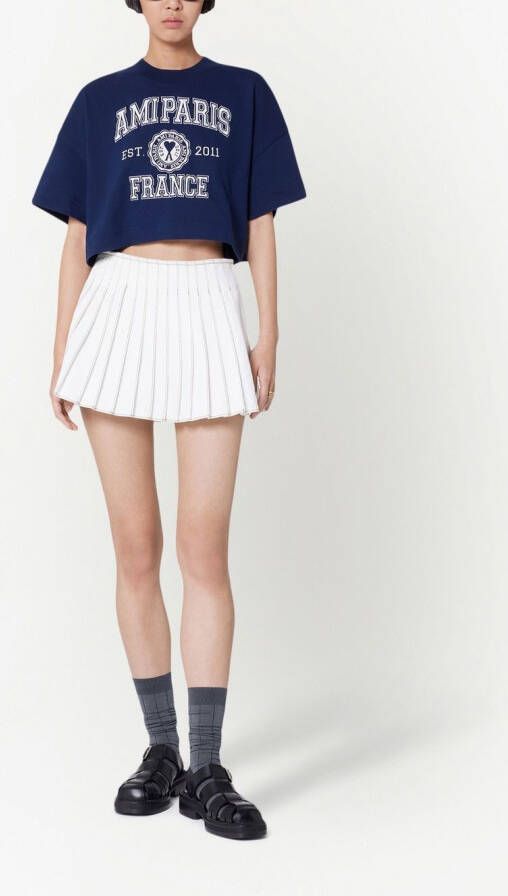 AMI Paris High waist mini-rok Wit
