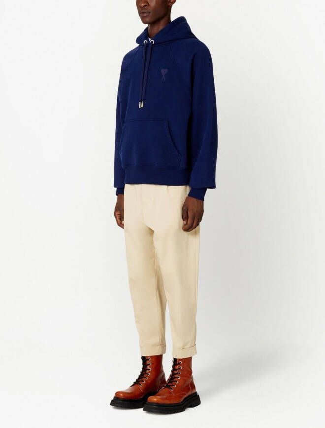 AMI Paris Hoodie met lange mouwen Blauw