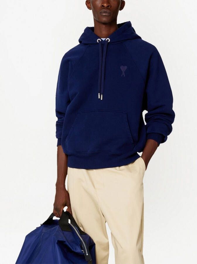 AMI Paris Hoodie met lange mouwen Blauw