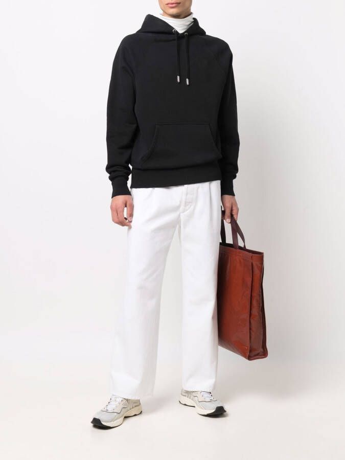 AMI Paris Hoodie met logo Zwart