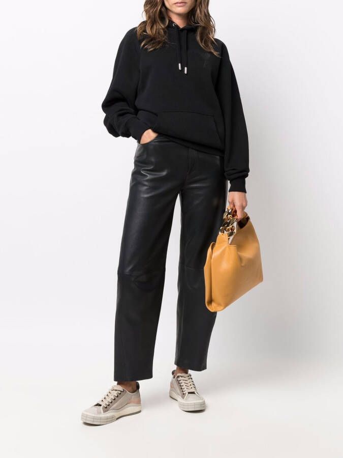 AMI Paris Hoodie met logo Zwart