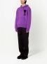 AMI Paris Hoodie met intarsia logo Paars - Thumbnail 2