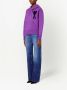 AMI Paris Hoodie met intarsia logo Paars - Thumbnail 3