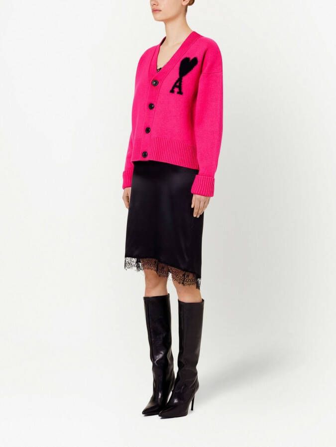 AMI Paris Intarsia vest Roze