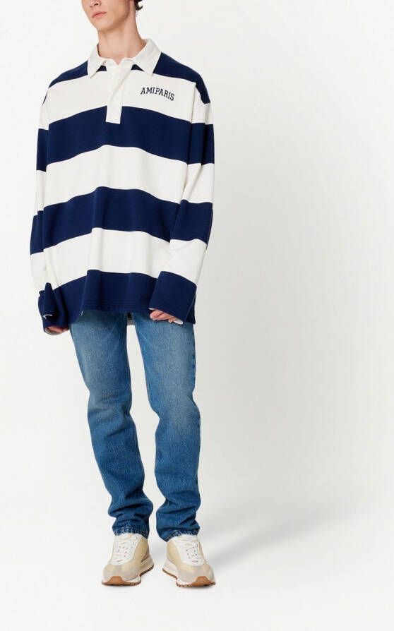 AMI Paris Jeans met toelopende pijpen Blauw
