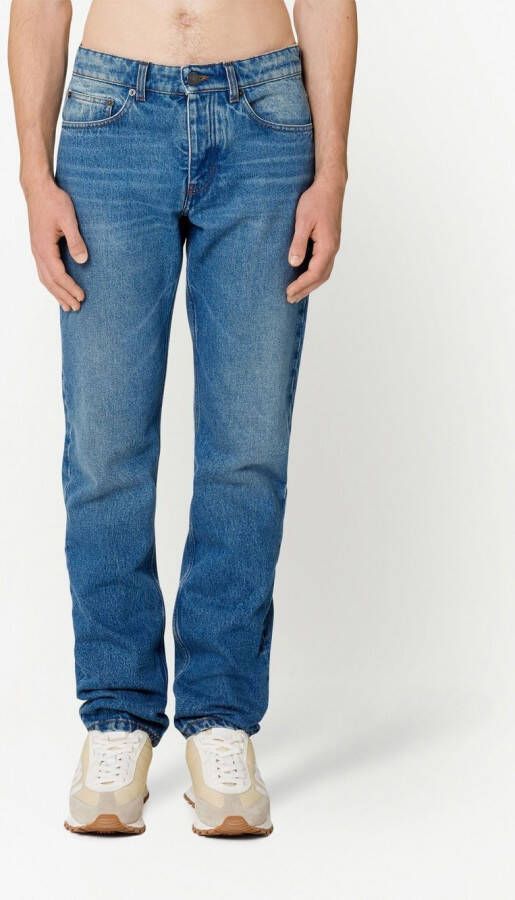 AMI Paris Jeans met toelopende pijpen Blauw