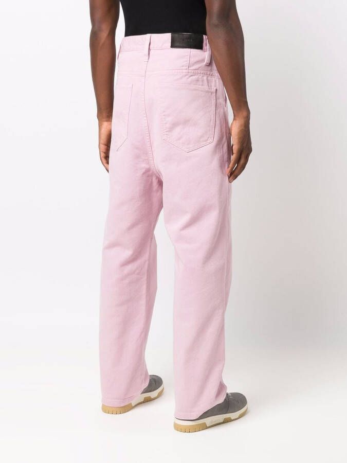 AMI Paris Jeans met wijde pijpen Roze