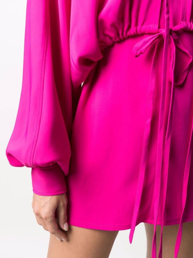 AMI Paris Jurk met strikdetail Roze