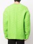 AMI Paris Kabelgebreid vest Groen - Thumbnail 5