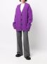 AMI Paris Kabelgebreid vest Paars - Thumbnail 3