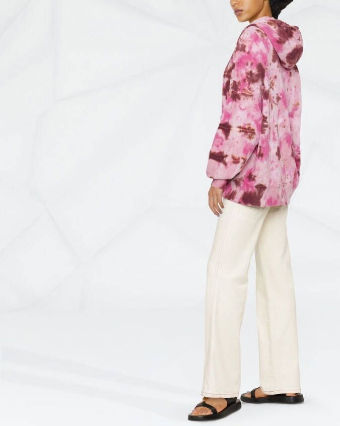 AMI Paris Katoenen hoodie Roze