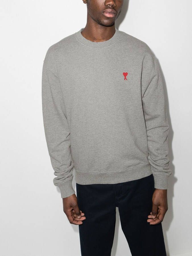 AMI Paris Ami de Coeur sweater Grijs