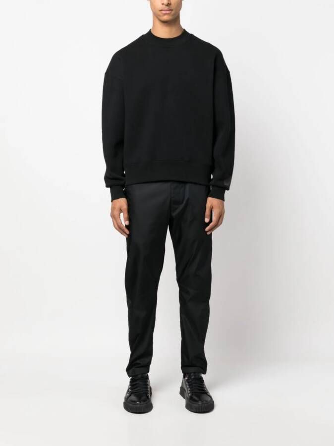 AMI Paris Sweater met logopatch Zwart