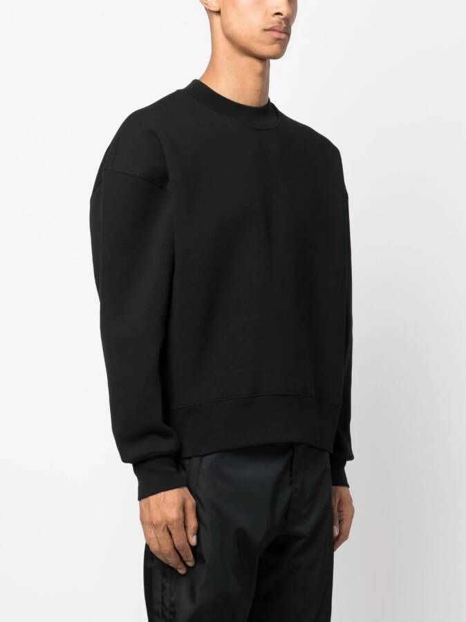 AMI Paris Sweater met logopatch Zwart