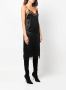 AMI Paris Midi-jurk met kanten afwerking Zwart - Thumbnail 3