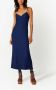 AMI Paris Midi-jurk met V-hals Blauw - Thumbnail 2