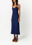 AMI Paris Midi-jurk met V-hals Blauw - Thumbnail 3