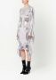 AMI Paris Midi-jurk verfraaid met pailletten Zilver - Thumbnail 2