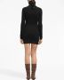 AMI Paris Mini-jurk met hoge hals Zwart - Thumbnail 4