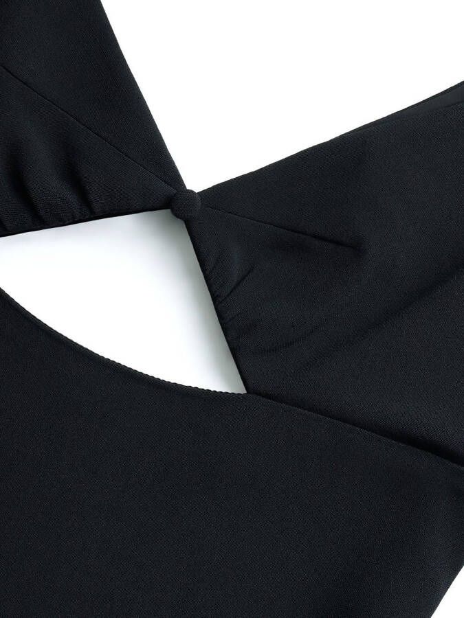 AMI Paris Mini-jurk met uitgesneden detail Zwart
