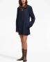 AMI Paris Mini-jurk van scheerwol Blauw - Thumbnail 3