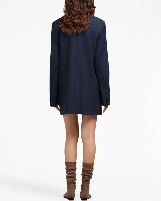 AMI Paris Mini-jurk van scheerwol Blauw