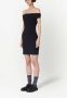 AMI Paris Off-shoulder mini-jurk Zwart - Thumbnail 3