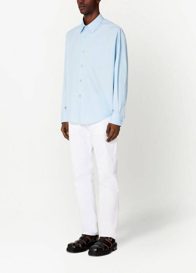 AMI Paris Overhemd met borstzak Blauw