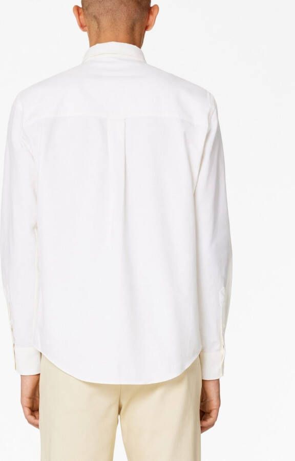 AMI Paris Overhemd met geborduurd logo Wit