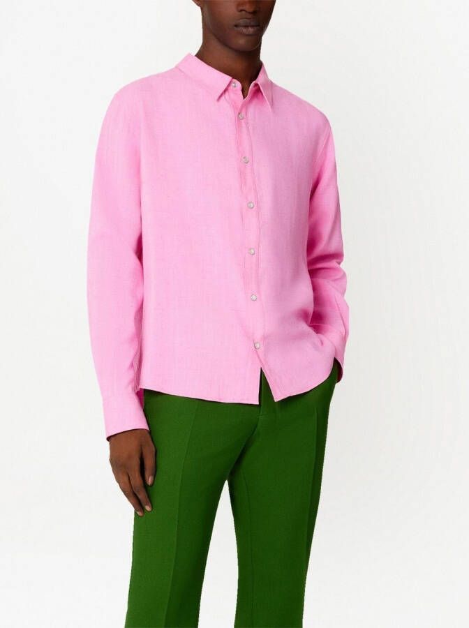 AMI Paris Overhemd met lange mouwen Roze