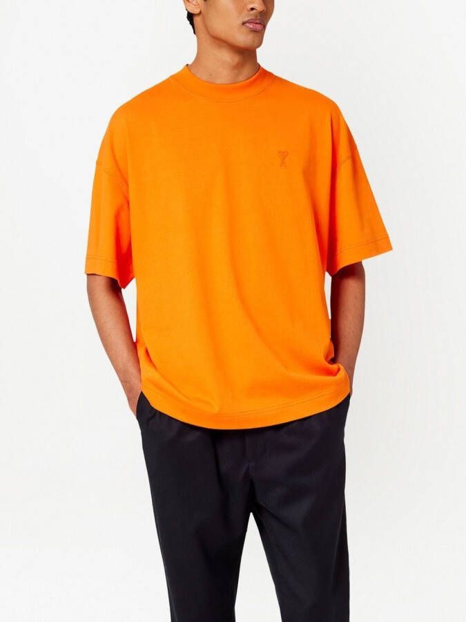 AMI Paris Oversized T-shirt Oranje