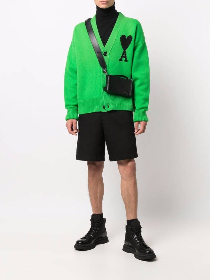 AMI Paris Oversized vest Groen