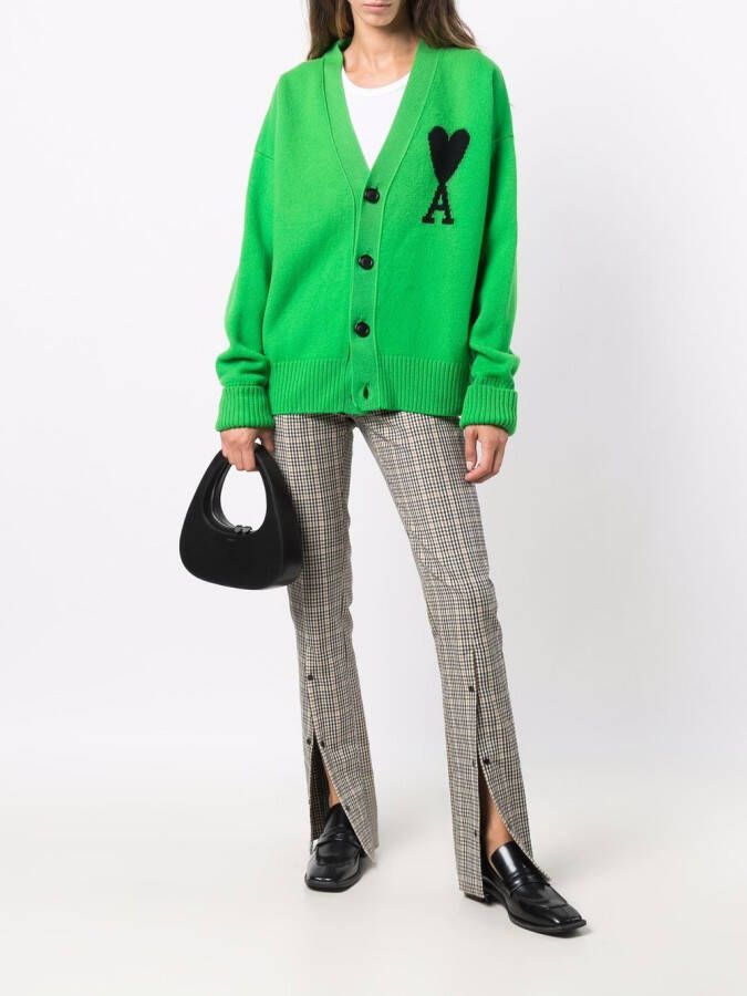 AMI Paris Oversized vest Groen