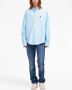 AMI Paris Overhemd met geborduurd logo Blauw - Thumbnail 2