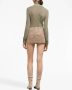 AMI Paris Geribbelde coltrui Beige - Thumbnail 3