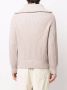 AMI Paris Ribgebreide sweater Beige - Thumbnail 4